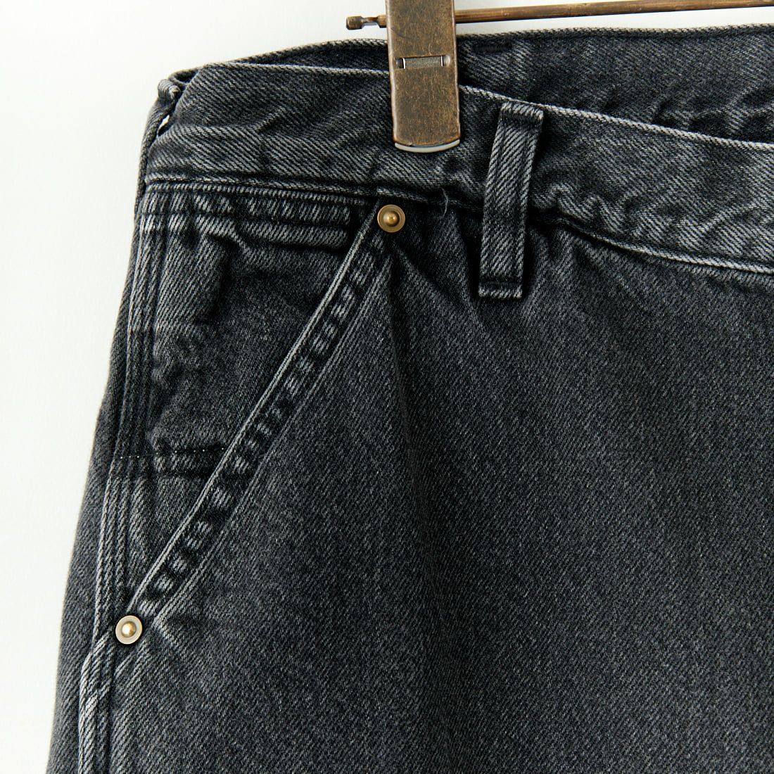 orSlow [オアスロウ] ダッドフィット デニムペインターパンツ [01-5328] D61S BLACK