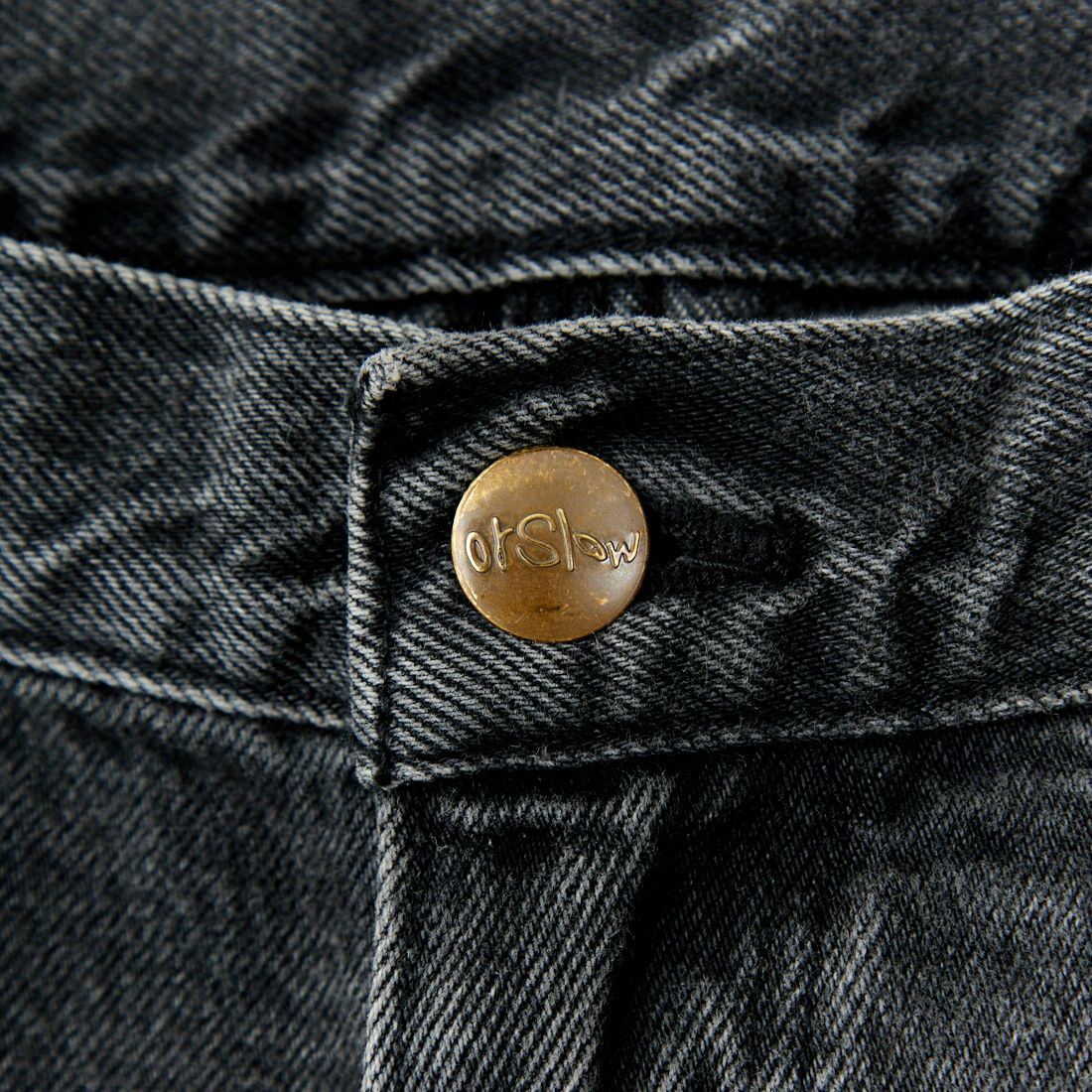 orSlow [オアスロウ] ダッドフィット デニムペインターパンツ [01-5328] D61S BLACK