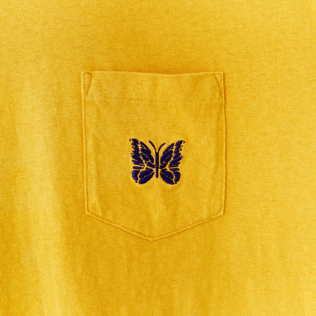 Needles [ニードルズ] パピヨン刺繍ポケットTシャツ [QV357] B YELLOW