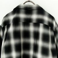 ブラウス シャツ orSlow / オンブレ チェック オープンカラー シャツ レディース orSlow(オアスロウ)Ombre Check Shirts オンブレチェック