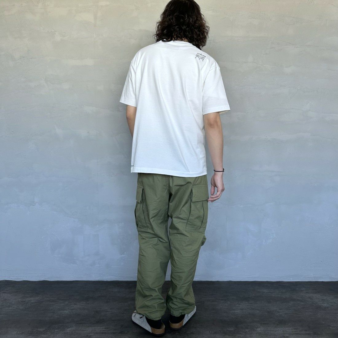 MANHATTAN PORTAGE [マンハッタンポーテージ] ショートスリーブ プリントTシャツ [MP-M579] WHITE &&モデル身長：173cm 着用サイズ：M&&