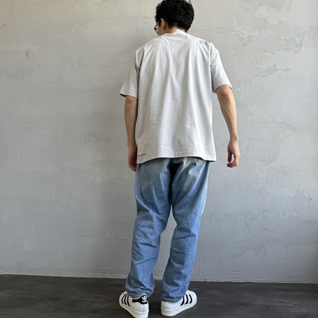 MANHATTAN PORTAGE [マンハッタンポーテージ] ショートスリーブ プリントTシャツ [MP-M579] L.GRAY &&モデル身長：168cm 着用サイズ：L&&