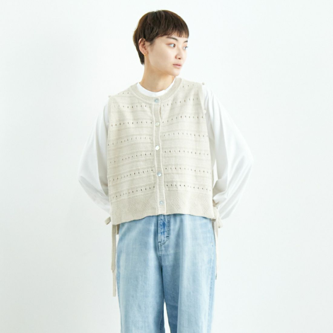 06 KINARI&&モデル身長：160cm 着用サイズ：F&&