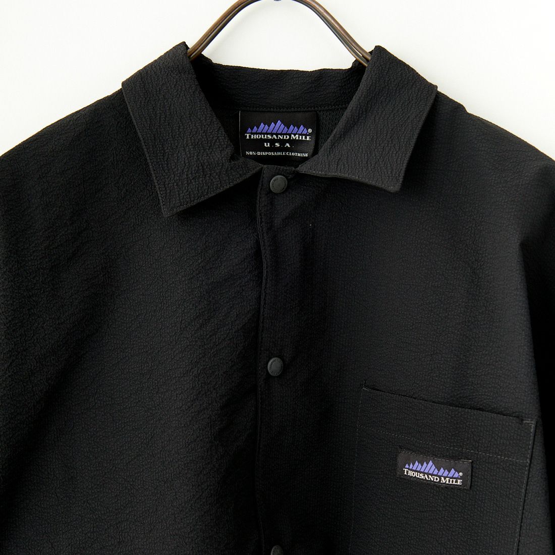 THOUSAND MILE [サウザンド マイル] 別注 ショートスリーブシャツ＆パンツ セットアップ [TM251SS50481-JF] BLACK