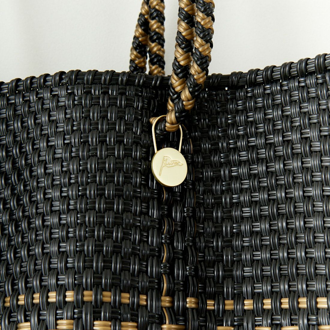 Letra [レトラ] メルカドバッグ DIAMANTE [610721825] BLK/GLD
