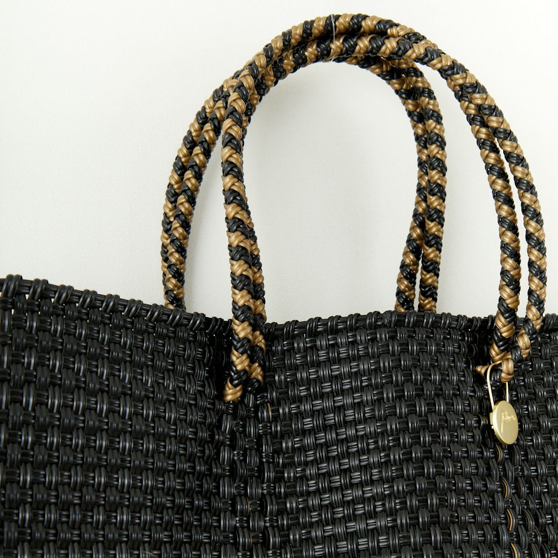 Letra [レトラ] メルカドバッグ DIAMANTE [610721825] BLK/GLD