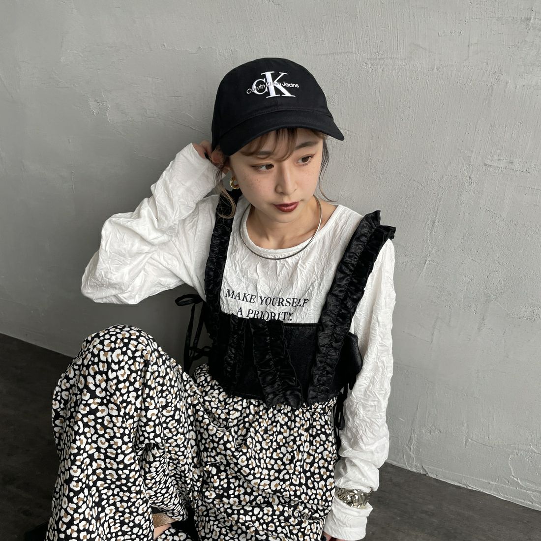 Calvin Klein [カルバンクライン] モノグラムロゴベースボール