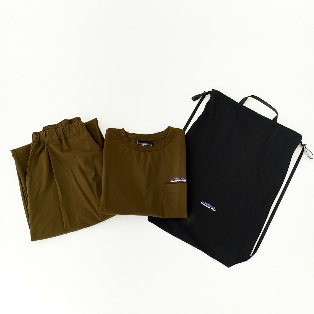 THOUSAND MILE [サウザンド マイル] 別注 サマーバケーション ラップパンツセットアップ [TM251NP50952-JF] OLIVE