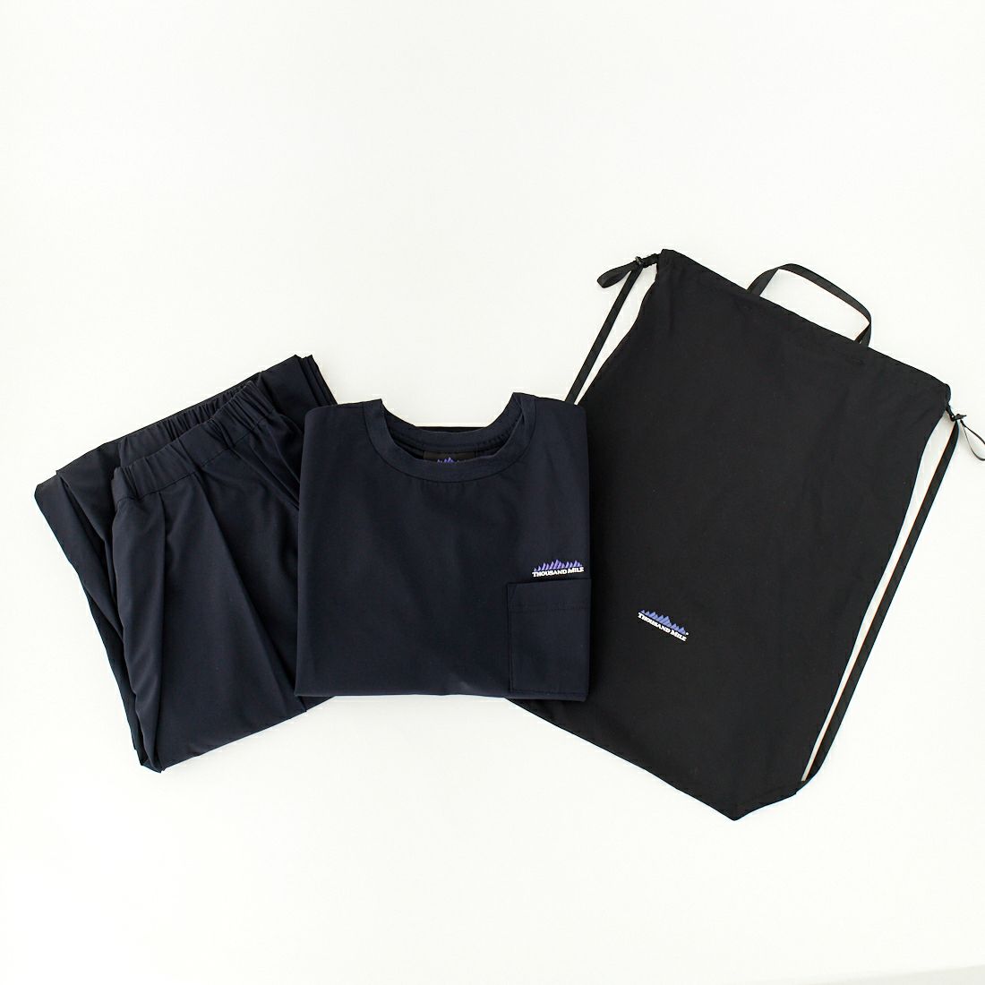 THOUSAND MILE [サウザンド マイル] 別注 サマーバケーション ラップパンツセットアップ [TM251NP50952-JF] NAVY