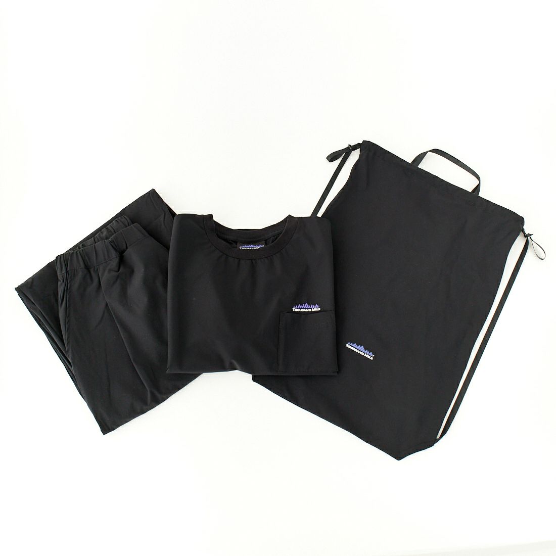 THOUSAND MILE [サウザンド マイル] 別注 サマーバケーション ラップパンツセットアップ [TM251NP50952-JF] BLACK
