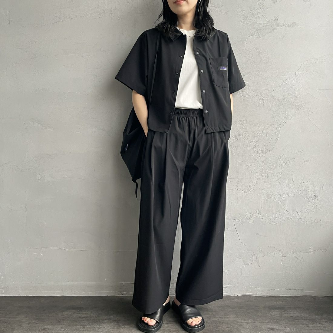 BLACK&&モデル身長：160cm 着用サイズ：F&&