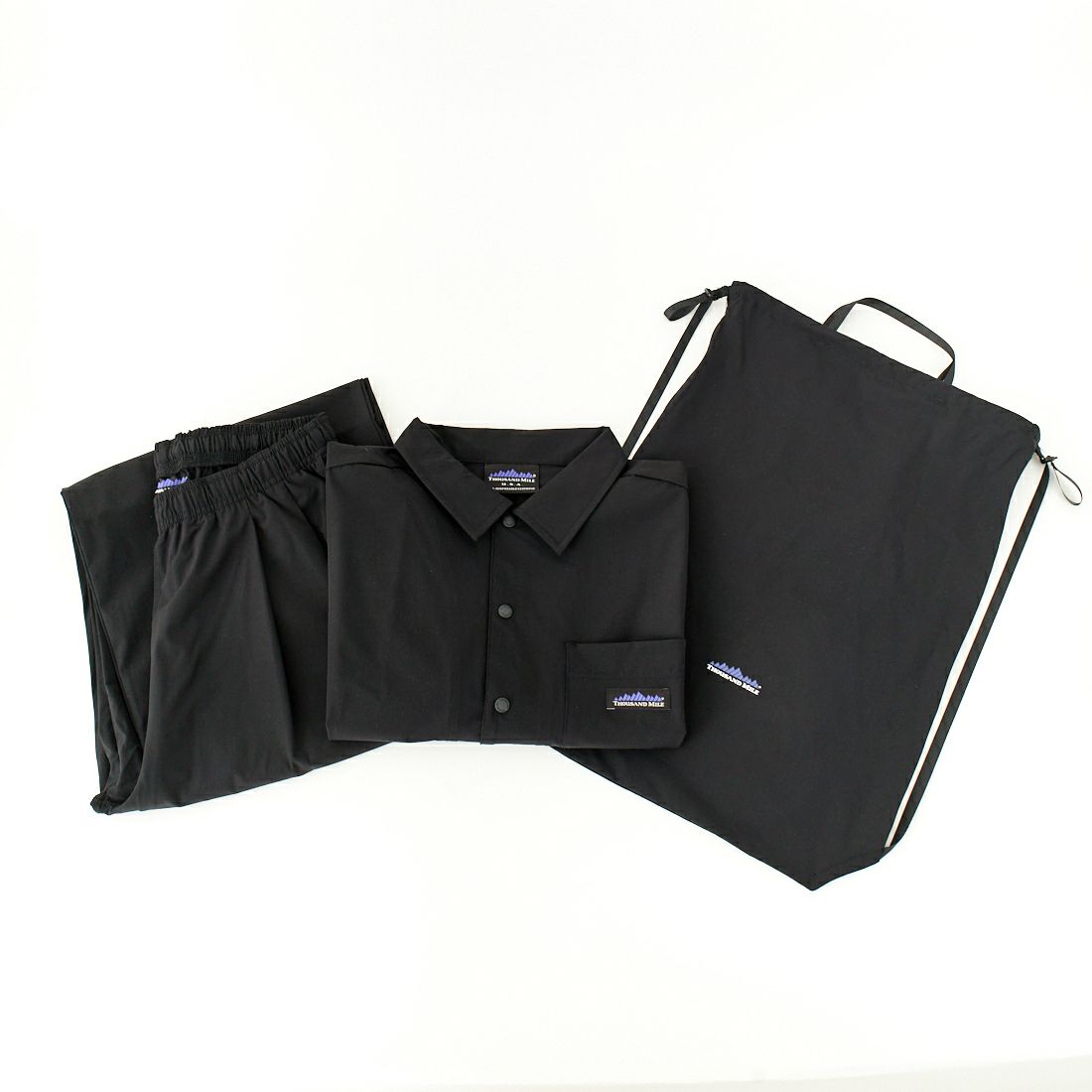 THOUSAND MILE [サウザンド マイル] 別注 サマーバケーション ワイドパンツセットアップ [TM251NP50942-JF] BLACK