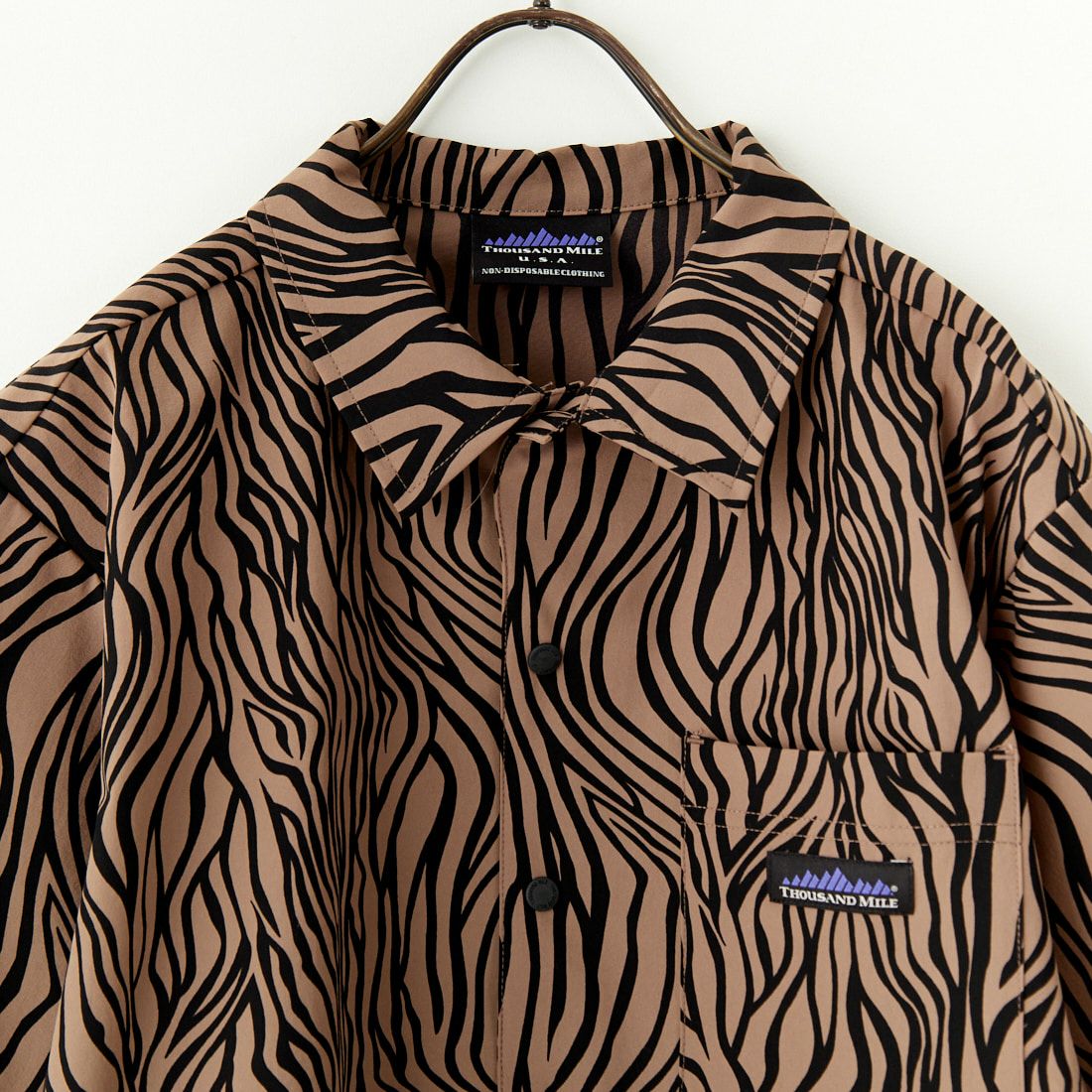THOUSAND MILE [サウザンド マイル] 別注 ゼブラ柄 サマーバケーション ワイドパンツセットアップ [TM251QP50942-JF] ZEBRA