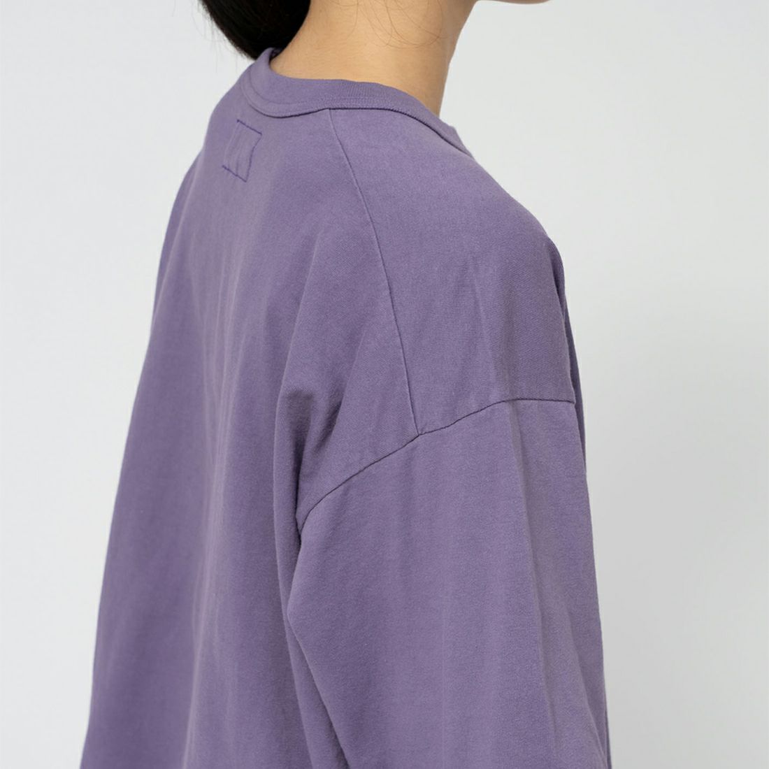 THE NORTH FACE PURPLE LABEL [ザ ノースフェイス パープルレーベル] 7オンスクロップドTシャツ [N25SI103] FO FP/OW &&モデル身長：162cm 着用サイズ：WS&&