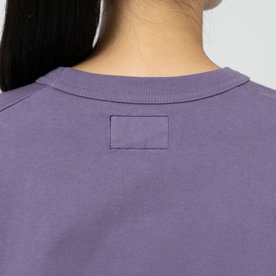 THE NORTH FACE PURPLE LABEL [ザ ノースフェイス パープルレーベル] 7オンスクロップドTシャツ [N25SI103] FO FP/OW &&モデル身長：162cm 着用サイズ：WS&&