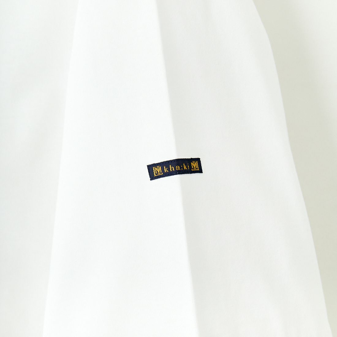 KHA:KI [カーキ] バックヘムライン バスクシャツ [MIL25HCS3431] WHITE/YEL