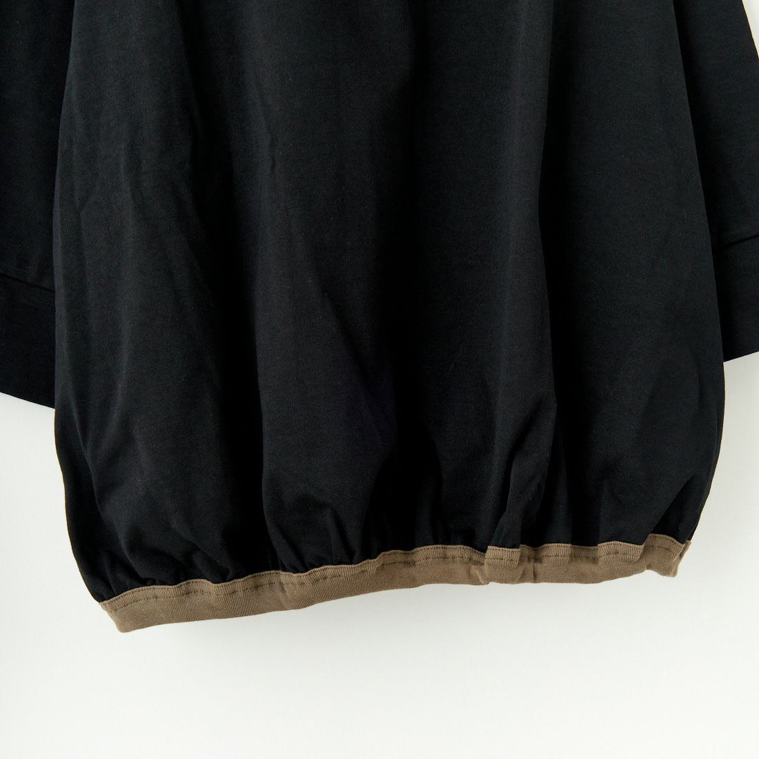 KHA:KI [カーキ] バックヘムライン バスクシャツ [MIL25HCS3431] BLACK/KHK