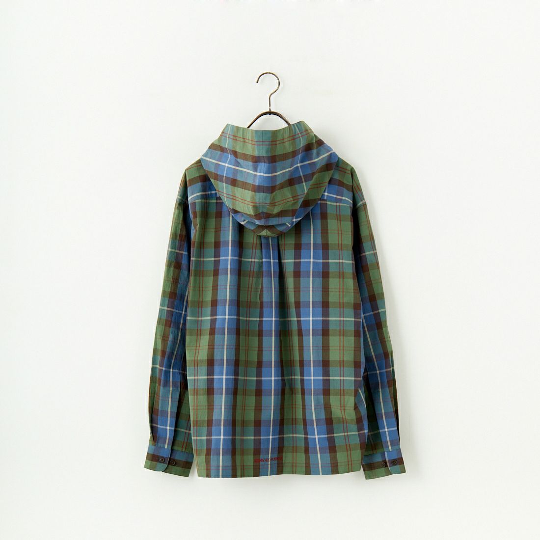 SEDAN ALL-PURPOSE [セダン オールパーパス] プレイドフーデッドシャツ [SD25S-SH01] BLUE GREEN