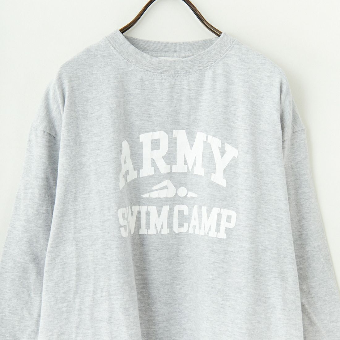 KHA:KI [カーキ] 7分袖Tシャツ [MIL25HCS3436] ASH GRAY