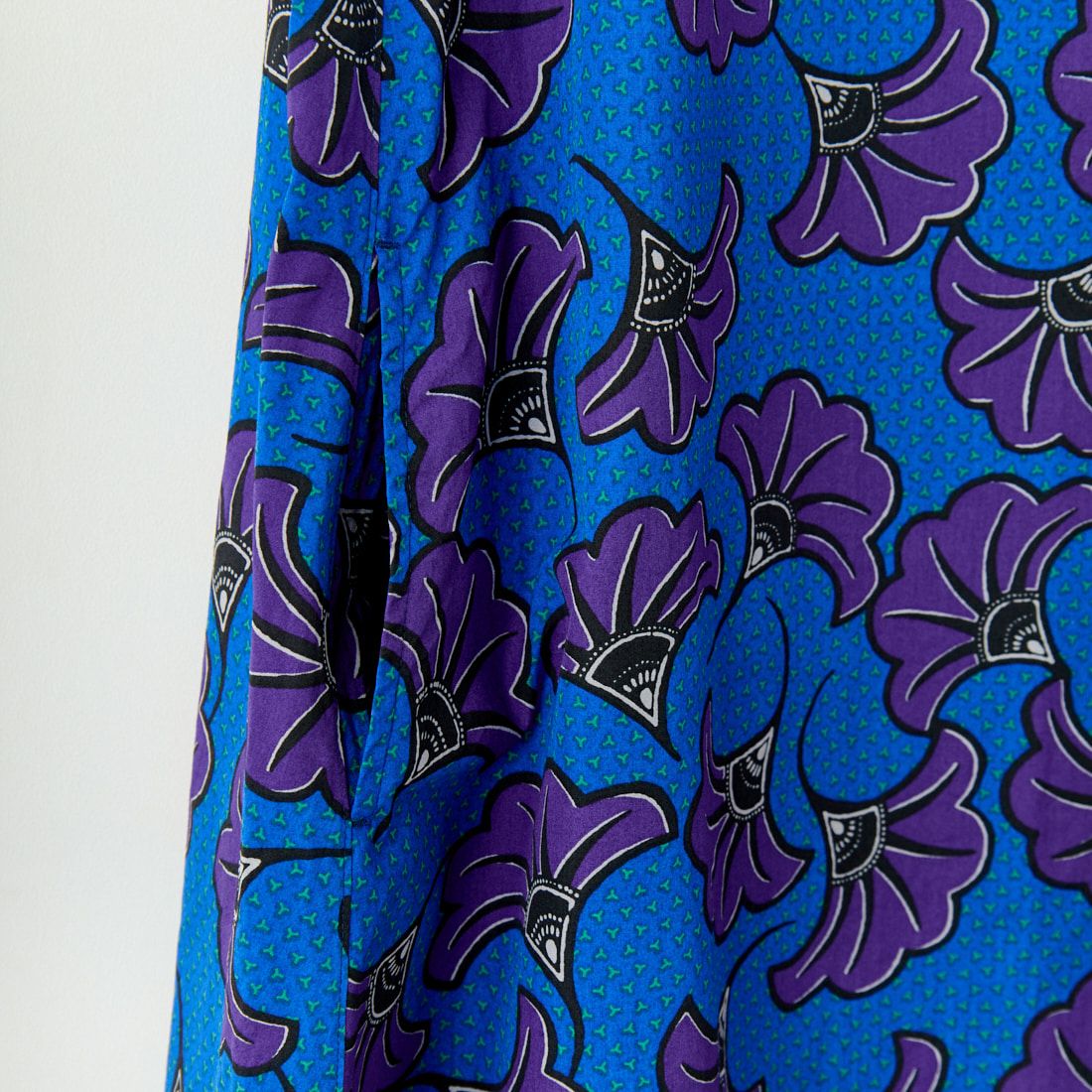 le glazik [ルグラジック] バティック Vネックフレアワンピース [LG-G0077BTK] PURPLE FLO