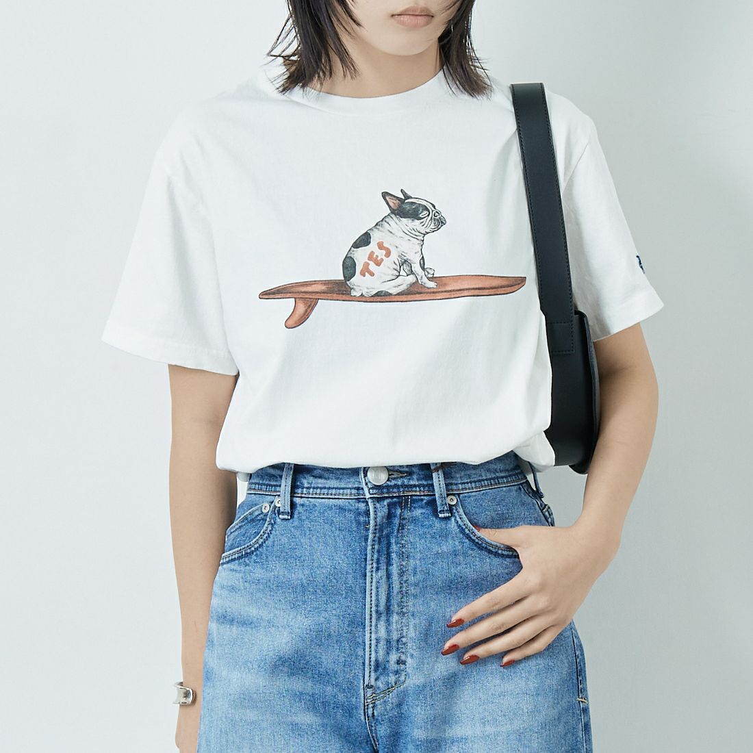 07 WHITE&&モデル身長：167cm 着用サイズ：S&&