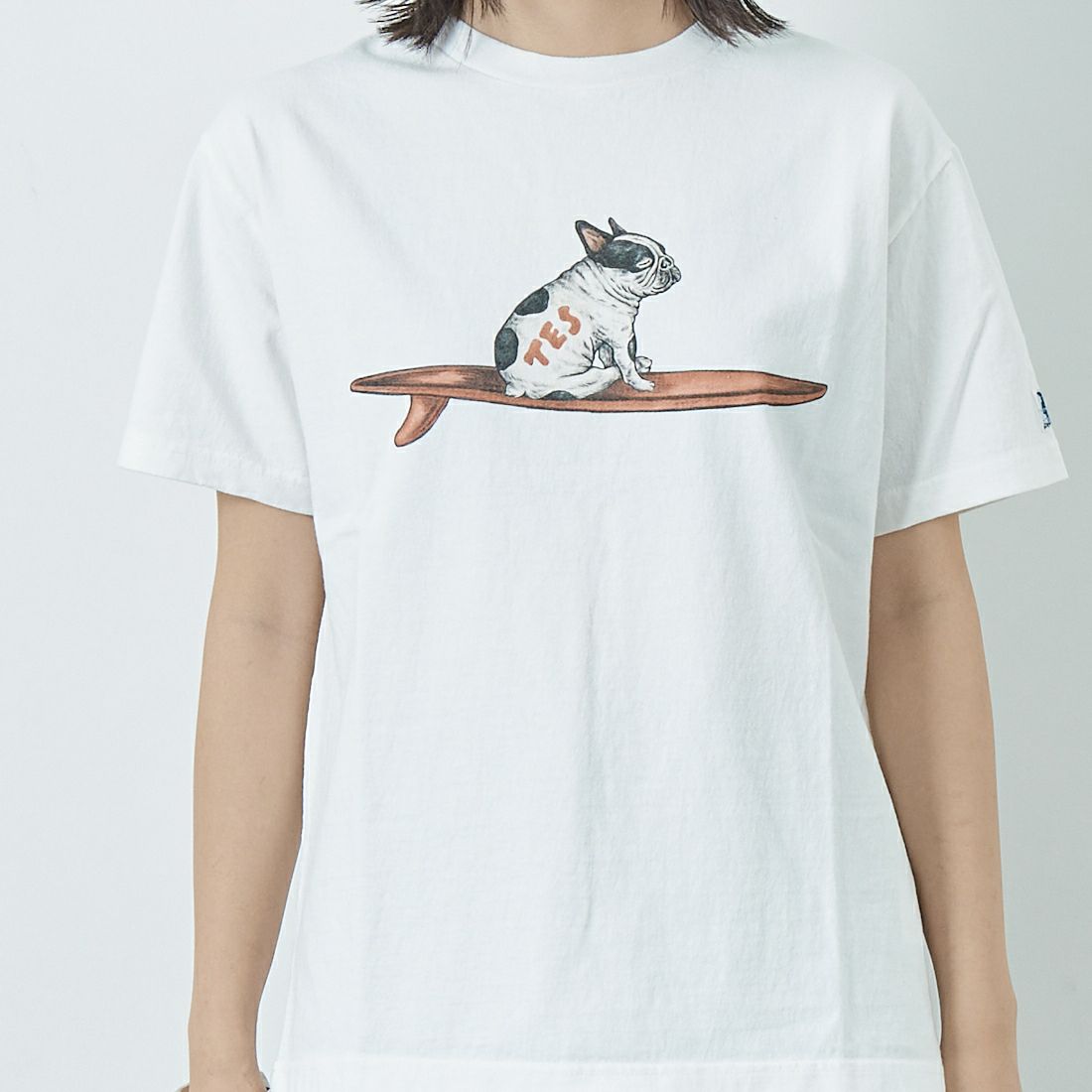 The Endless Summer [エンドレスサマー] 4BUHI ナップタイムTシャツ [FH-25574323] 07 WHITE &&モデル身長：167cm 着用サイズ：S&&