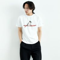 07 WHITE&&モデル身長：179cm 着用サイズ：M&&