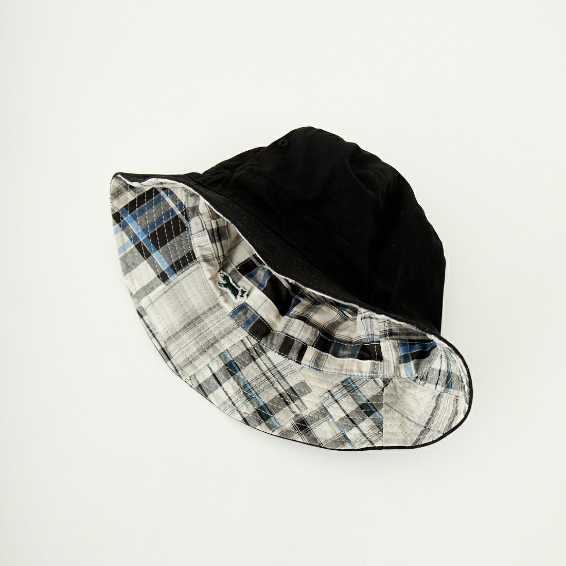 THE FOX [ザフォックス] 2WAYパッチワークバケットハット [PN25S010] BLACK