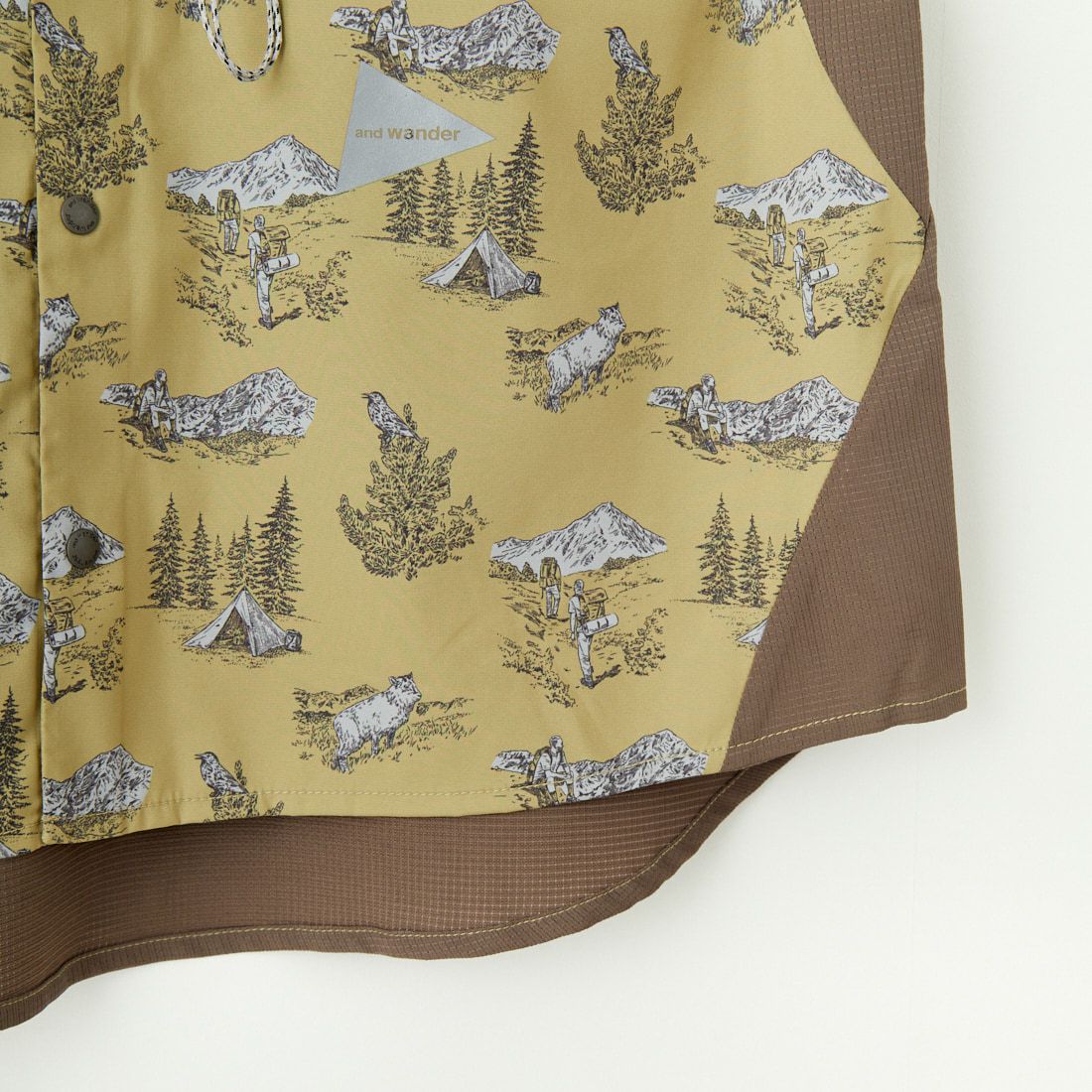 and wander [アンドワンダー] ハイキングクラブ テックシャツ [5745153051] BEIGE