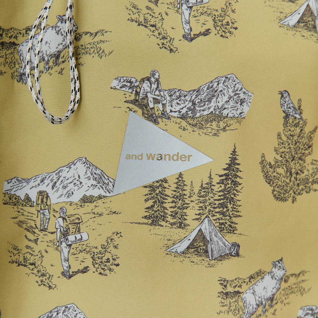 and wander [アンドワンダー] ハイキングクラブ テックシャツ [5745153051] BEIGE