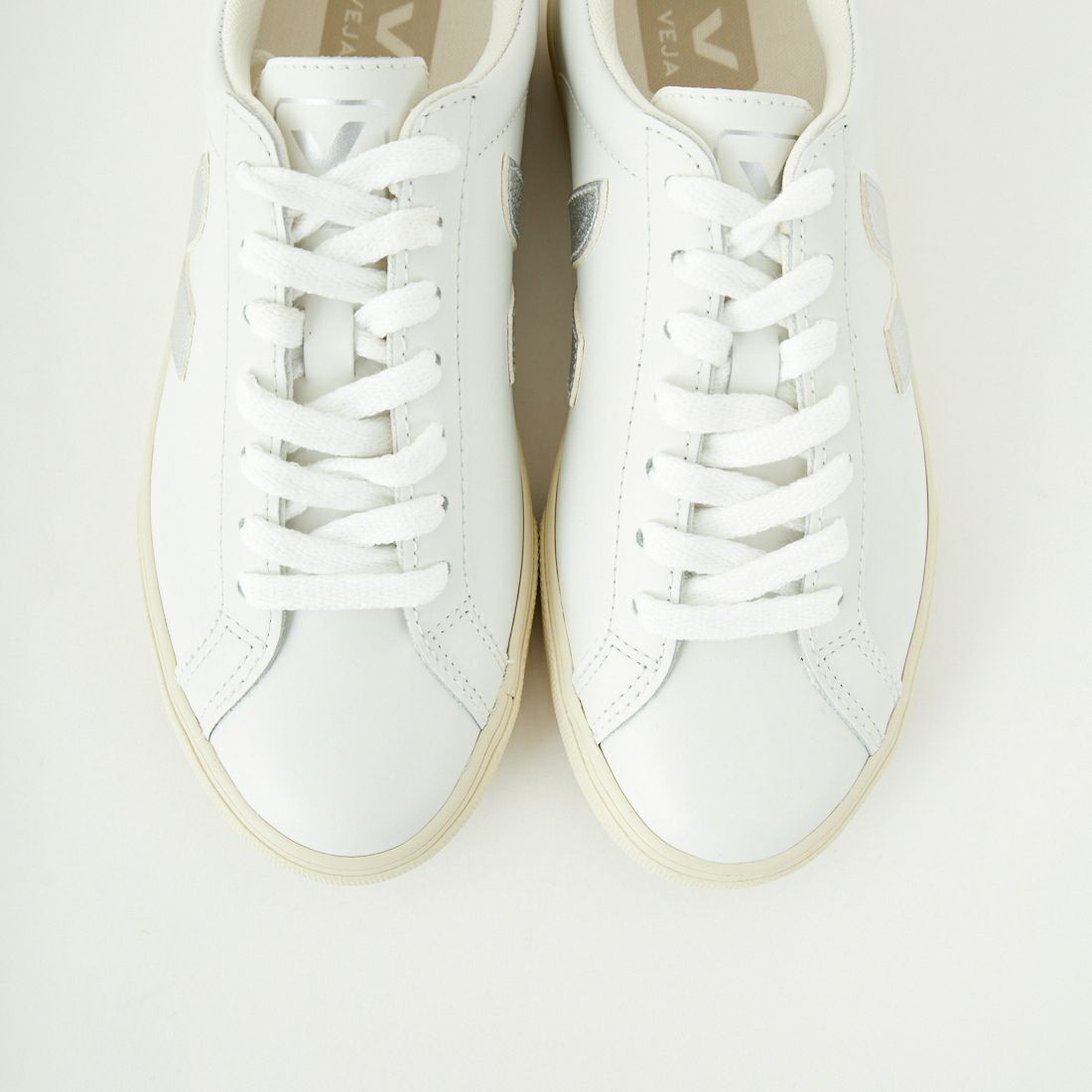 VEJA [ヴェジャ] レザースニーカー [ESPLAR] EX-WHT SLV