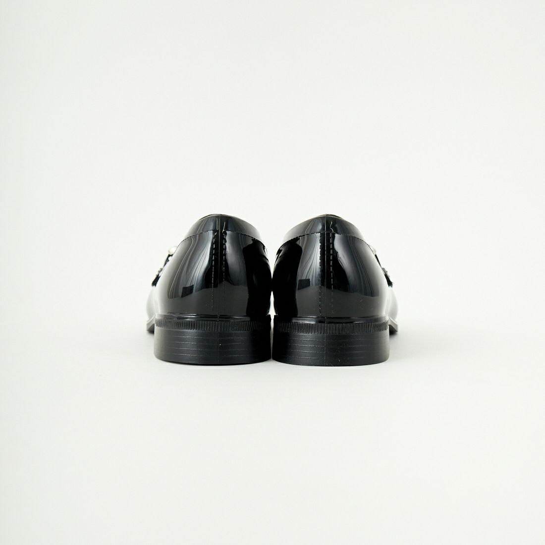 TEMPERATE [テンパレイト] AUSTIN シルバーチェーンバックルローファー [AUSTIN] BLACK