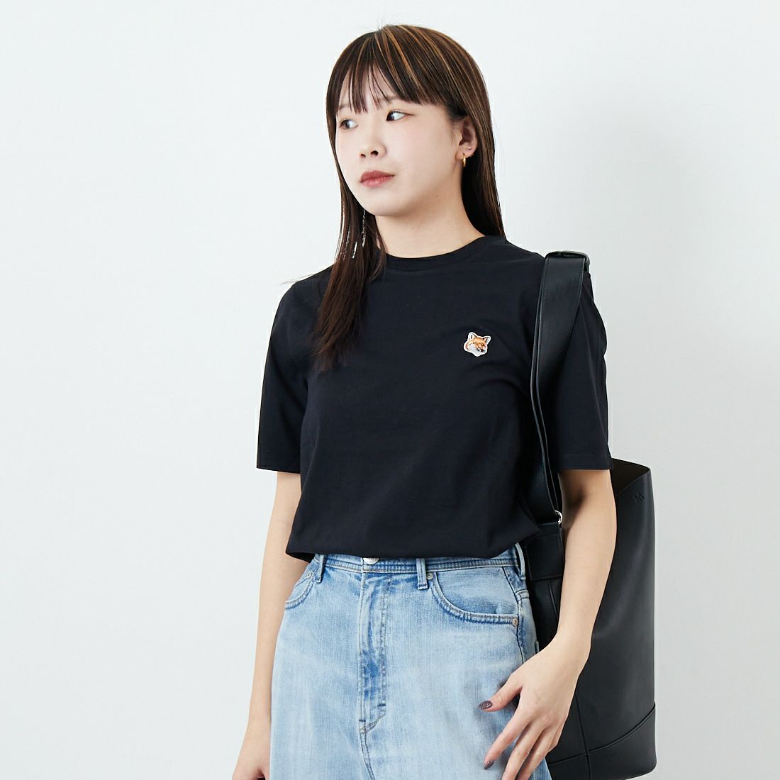 P199 BLK&&モデル身長：167cm 着用サイズ：XS&&