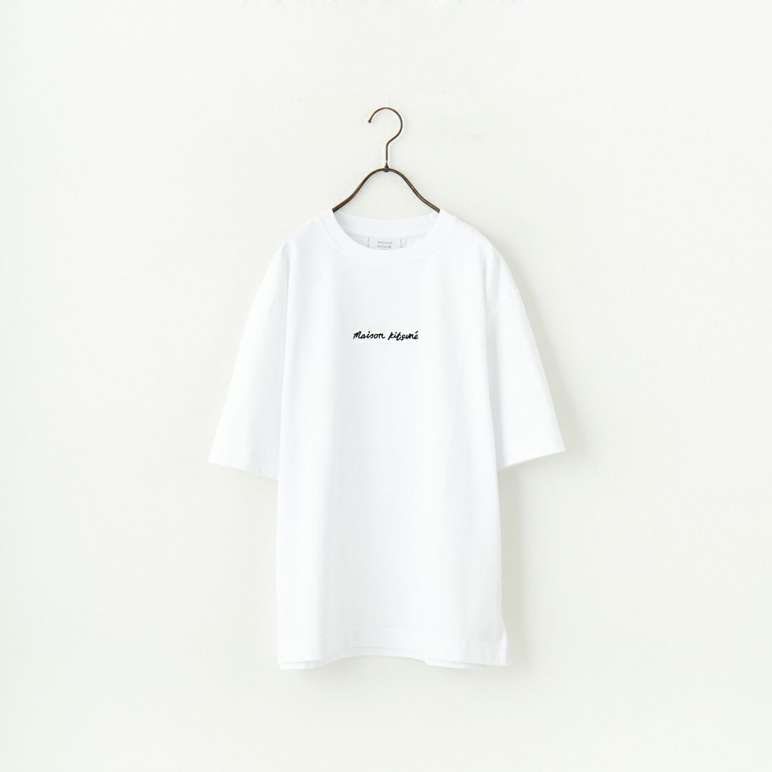 MAISON KITSUNE [メゾン キツネ] エンブロイダリー オーバーサイズTシャツ [OM00122KJ0119] P100 WHITE