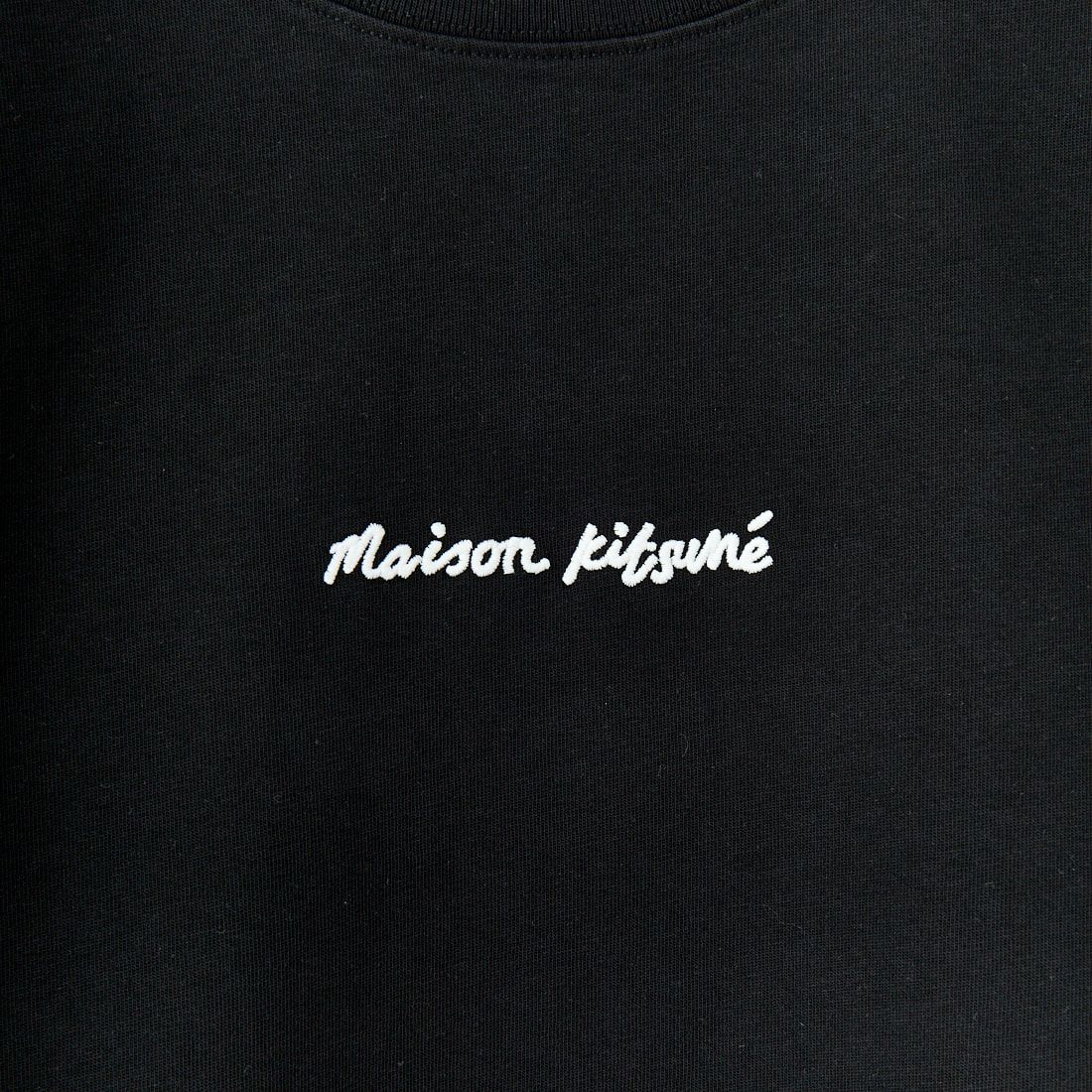 MAISON KITSUNE [メゾン キツネ] エンブロイダリー オーバーサイズTシャツ [OM00122KJ0119] P199 BLACK