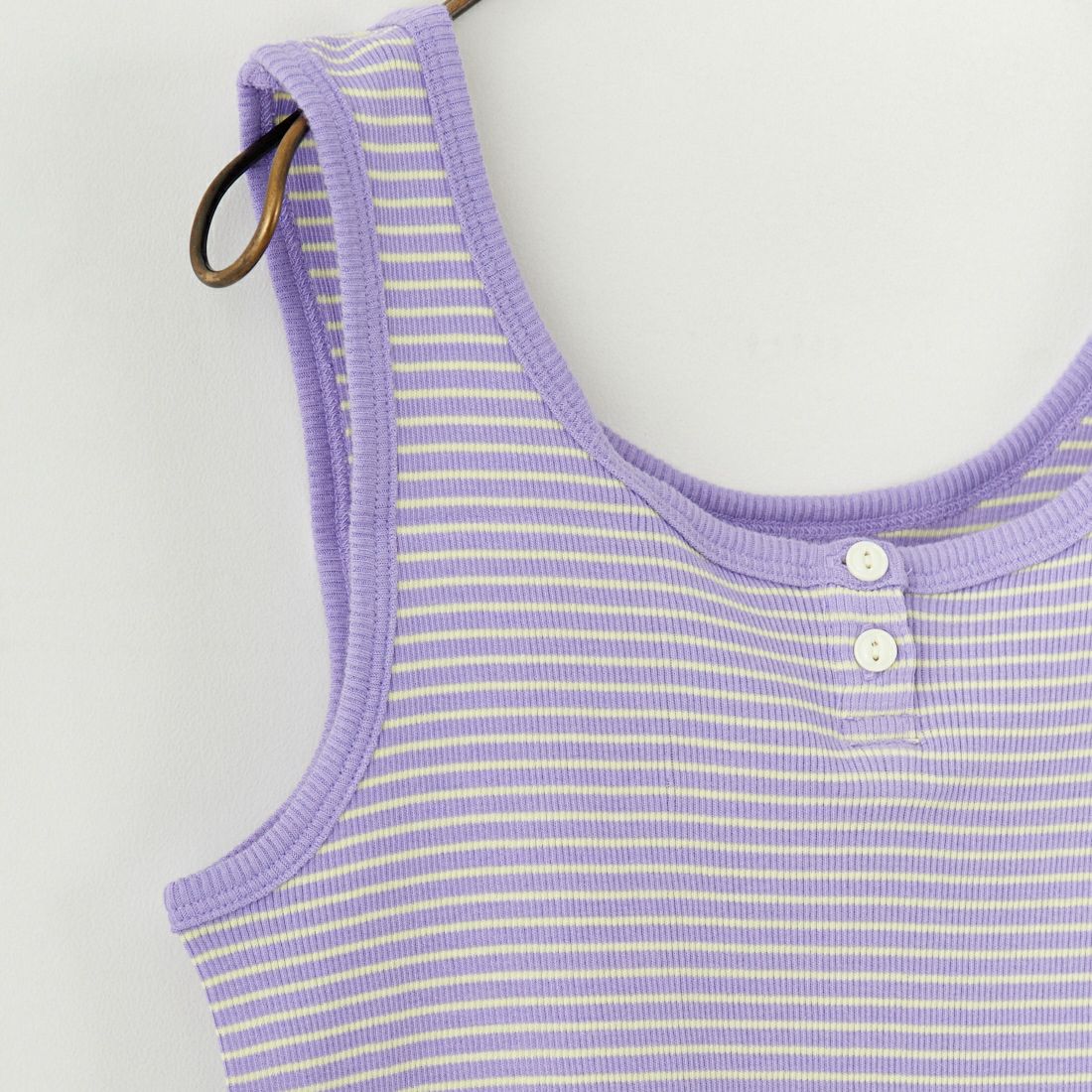 Health knit [ヘルスニット] ヘンリーネック2WAYタンクトップ [HR25S-L202] PURPLE