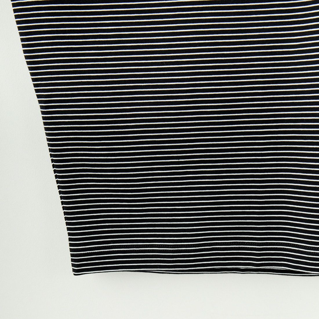 HANDVAERK [ハンドバーク] 60/2 ショートスリーブテーパードビッグTシャツ [6525] BLACK/WHIT