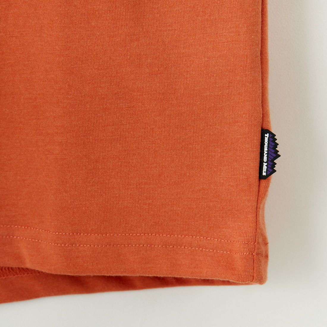 THOUSAND MILE [サウザンド マイル] ワンポイント刺繍ロゴ フレンチスリーブTシャツ [TM251TC00292] ORANGE