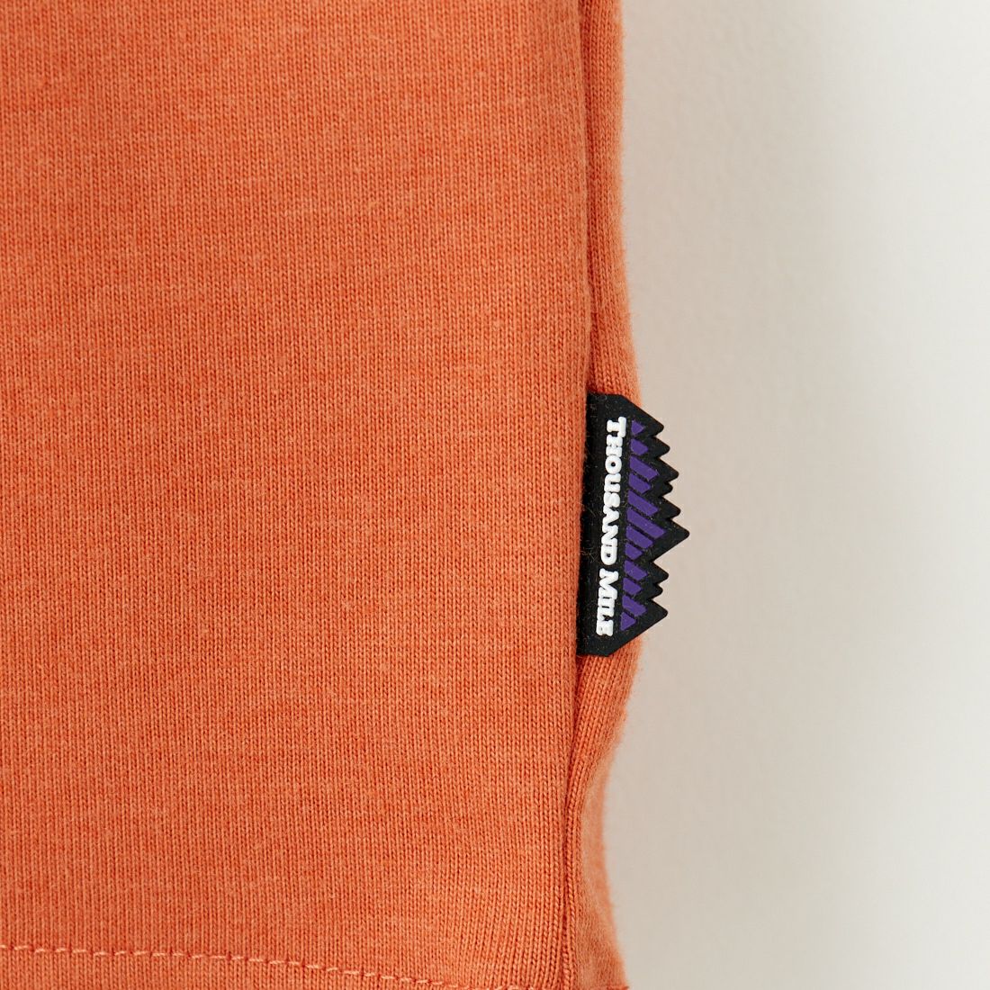 THOUSAND MILE [サウザンド マイル] ワンポイント刺繍ロゴ フレンチスリーブTシャツ [TM251TC00292] ORANGE