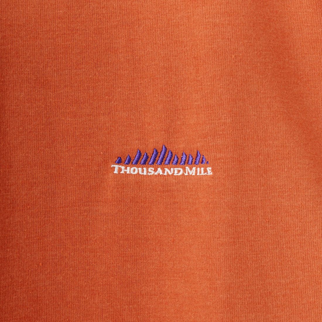 THOUSAND MILE [サウザンド マイル] ワンポイント刺繍ロゴ フレンチスリーブTシャツ [TM251TC00292] ORANGE