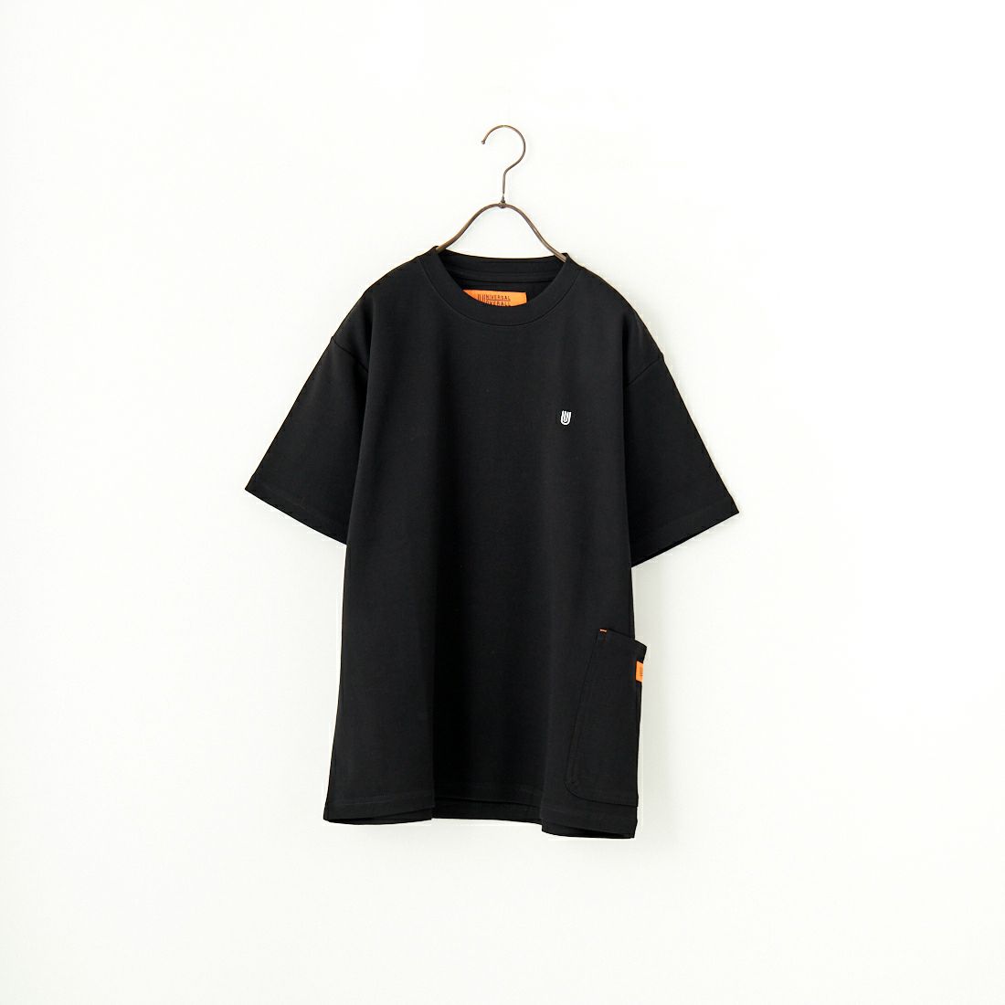UNIVERSAL OVERALL [ユニバーサルオーバーオール] 別注 ポンチカバーオールTシャツ [U2511279IN-JF] BLACK