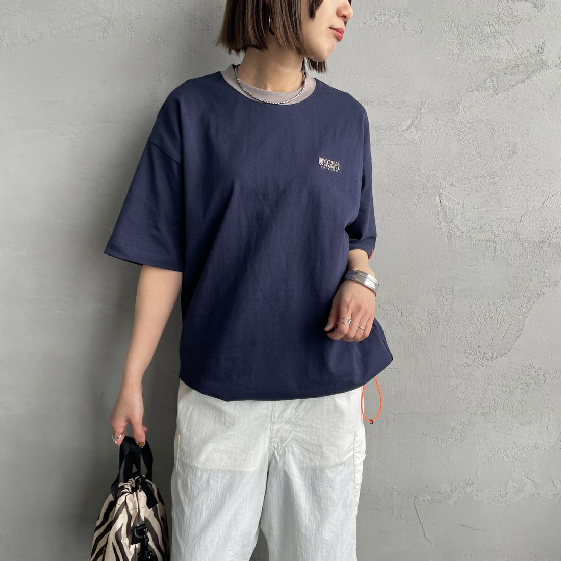 NVY/BEG&&モデル身長：160cm 着用サイズ：S&&