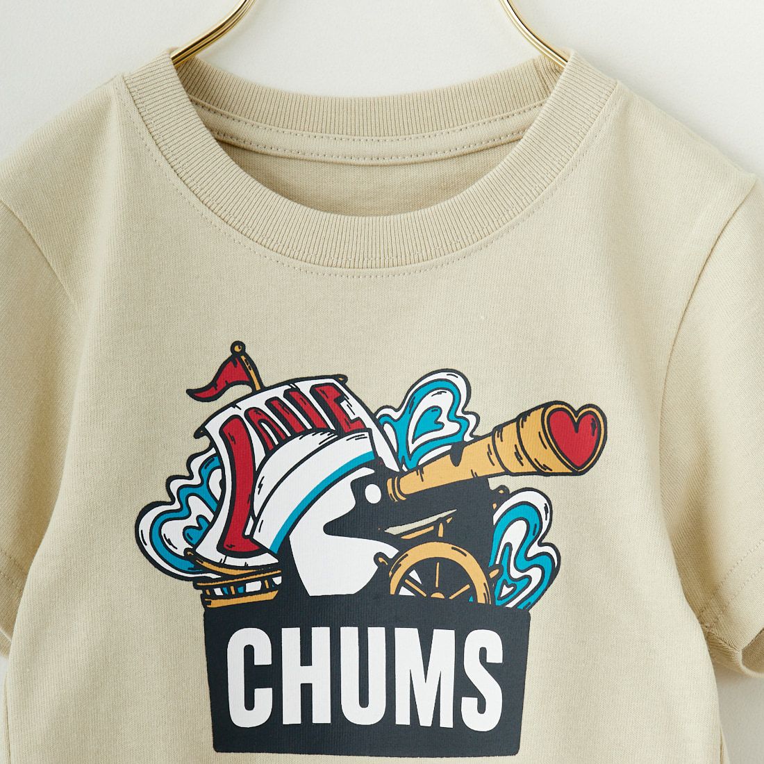CHUMS [チャムス] ラブ＆アドベンチャー ブービーTシャツ [CH21-1366]  G057 GREIG