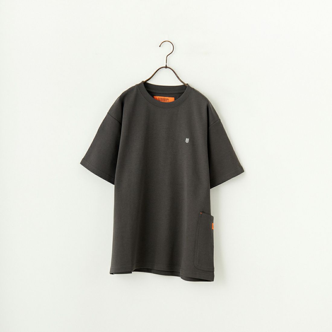 UNIVERSAL OVERALL [ユニバーサルオーバーオール] 別注 ポンチカバーオールTシャツ [U2511279IN-JF] CHARCOAL
