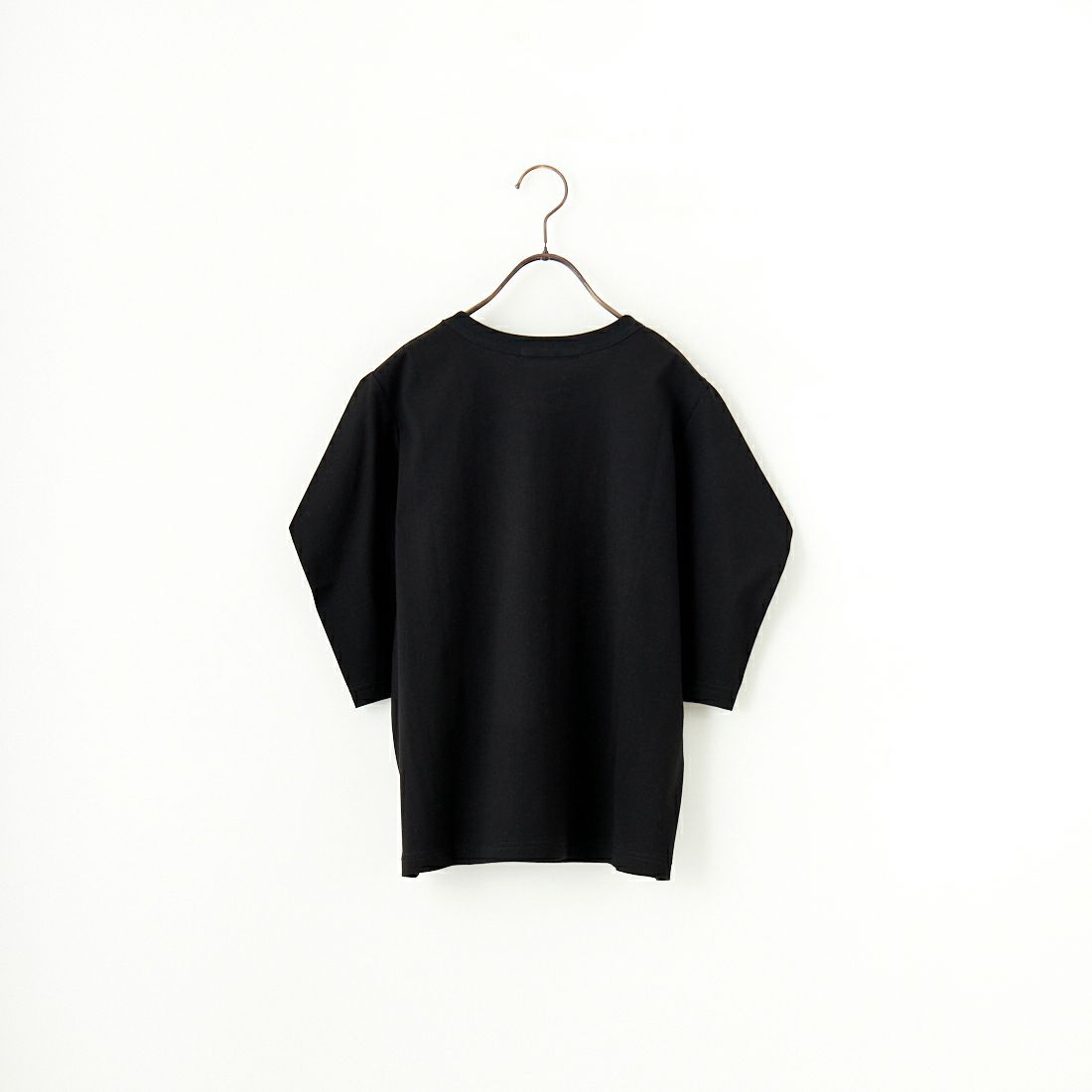 mizuiro ind [ミズイロインド] ドレープスリーブTシャツ [1-210066] 99 BLACK