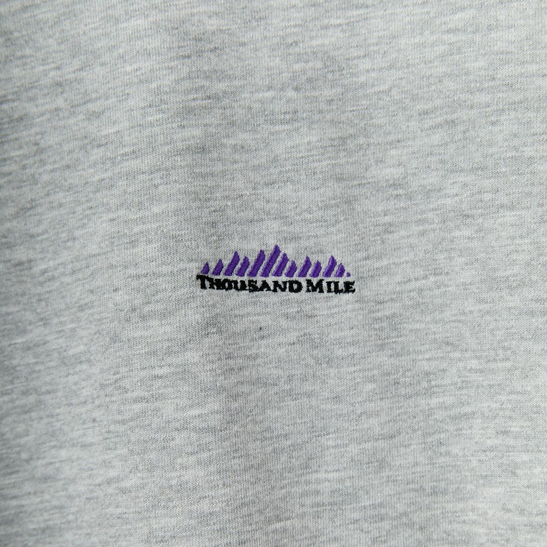 THOUSAND MILE [サウザンド マイル] ワンポイント刺繍ロゴ ショートスリーブTシャツ [TM251TC00280] MD GRAY