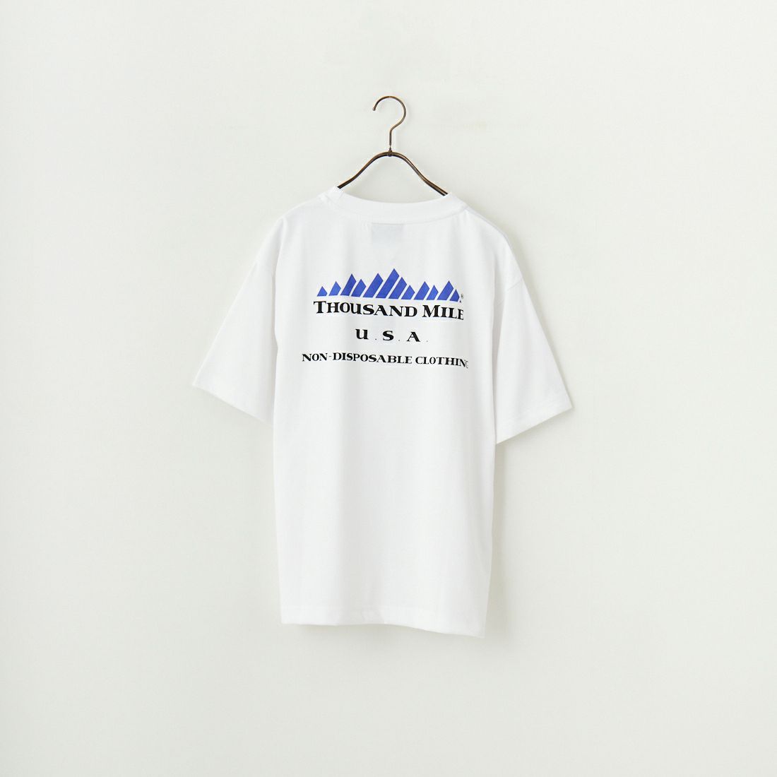 THOUSAND MILE [サウザンド マイル] ブランドロゴ バックプリント ショートスリーブTシャツ [TM251TC00610] WHITE