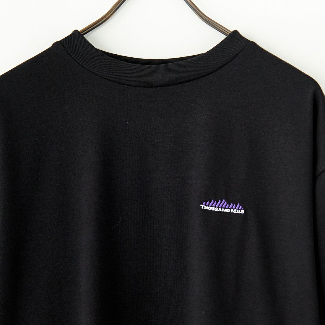 THOUSAND MILE [サウザンド マイル] サークルロゴ バックプリント ショートスリーブTシャツ [TM251TC00620] BLACK