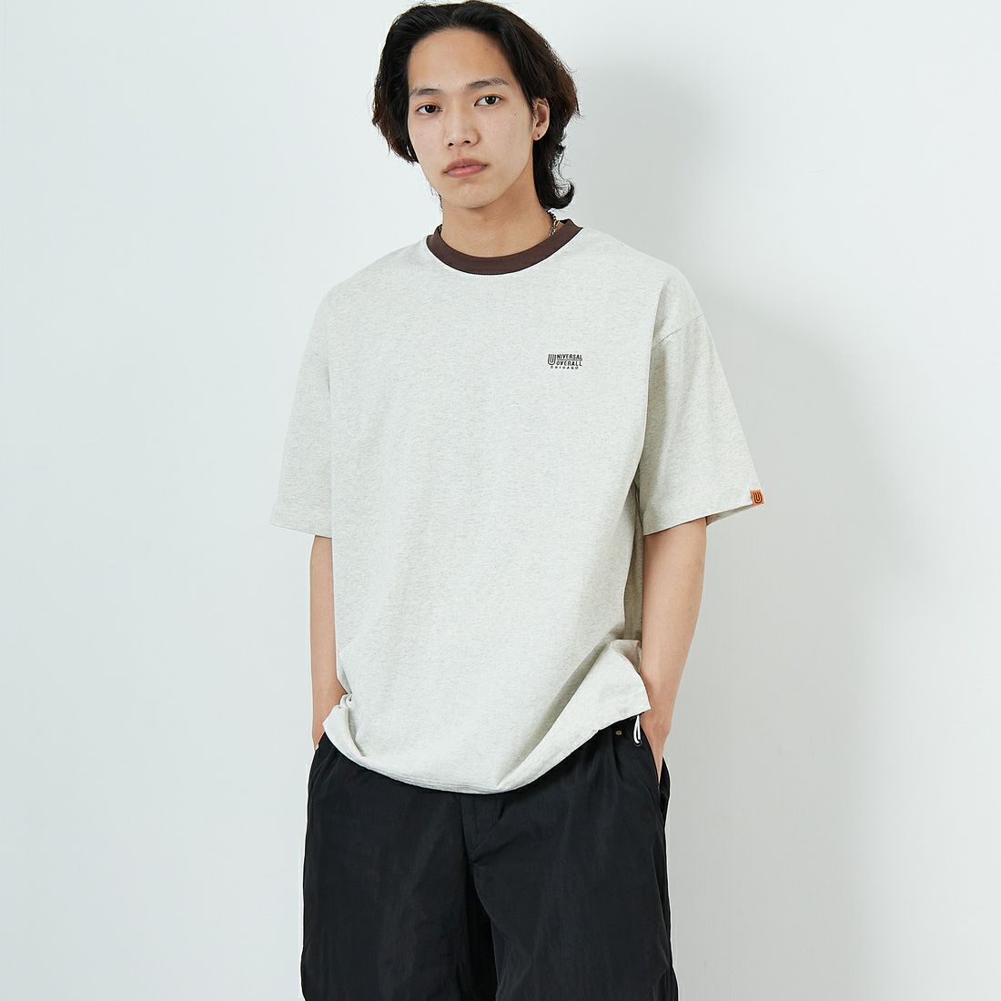 OAT/BRN&&モデル身長：179cm 着用サイズ：L&&