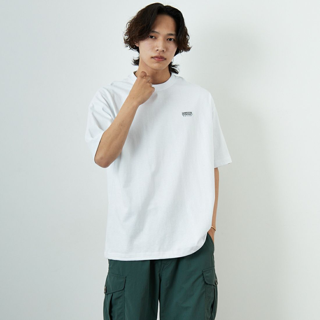 WHITE&&モデル身長：179cm 着用サイズ：L&&